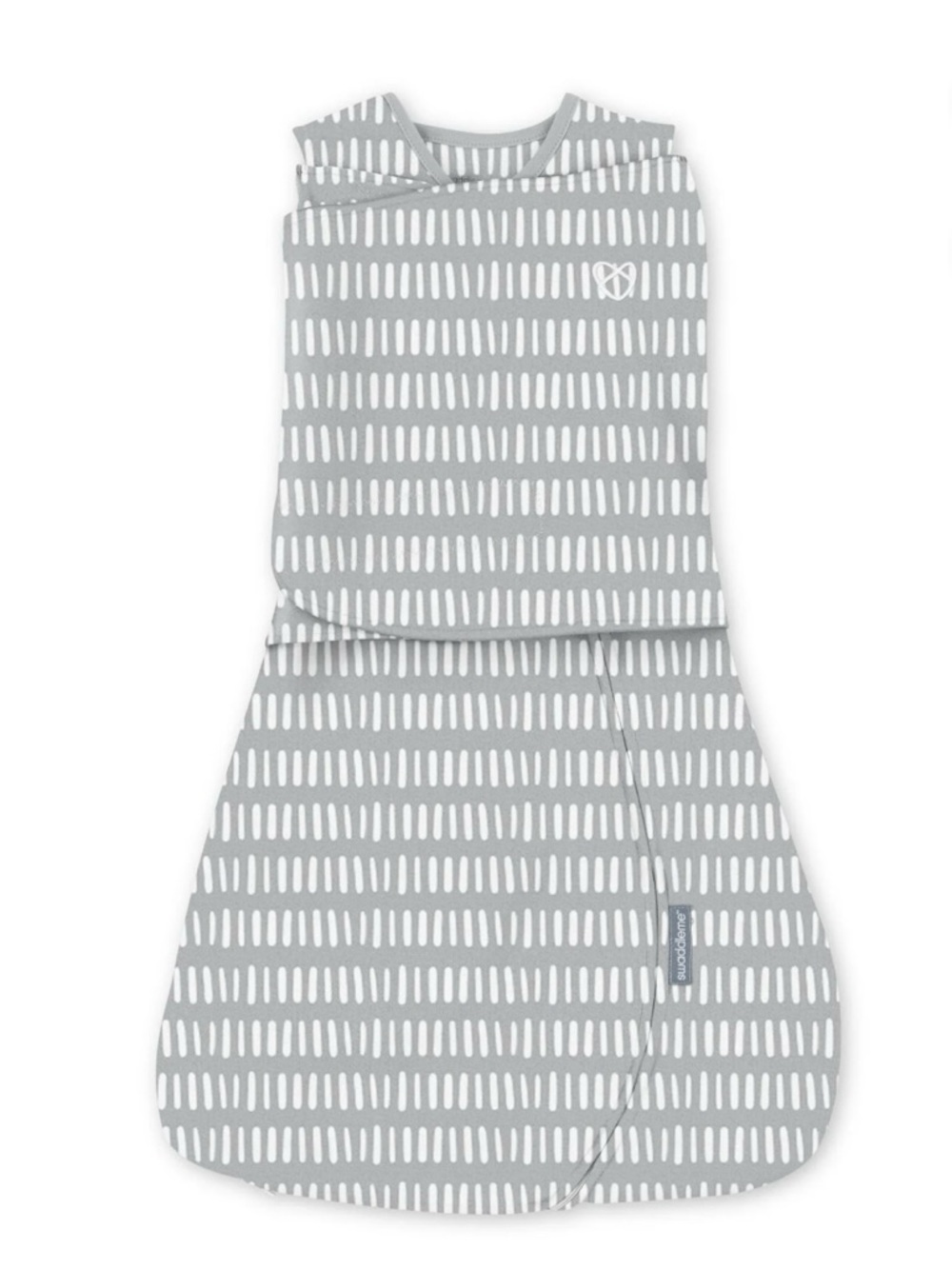 SwaddleMe Gray & White Patterned One-Piece Sleep Sack 3-6 Months 1 Tog 8 0543